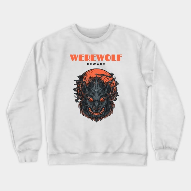 American Werewolf in London Horror Crewneck Sweatshirt by WikiDikoShop